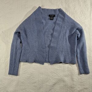 Lord & Taylor Soft Blue Open Cardigan
